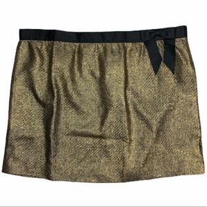 Bows & Sequins Gold‎ Tweed Bow Skirt